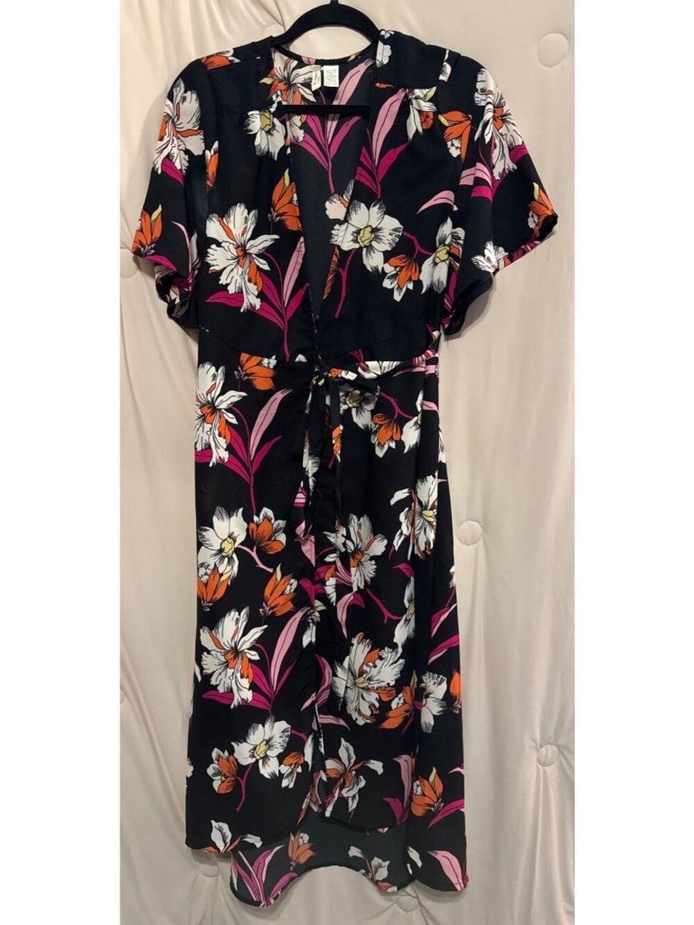 Kimono-Style Wrap Dress Japna Tie Waist India Medium